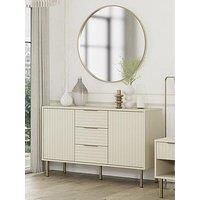 GFW Nervata Sideboard Cabinet Living Dining Room Ivory