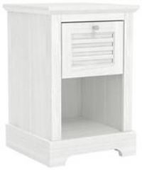 GFW Salcombe 1 Drawer Lamp Table Bedroom Living End & Side Cabinet White