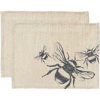 The Just Slate Company - Bee Linen Placemats - Set of 2