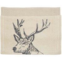 The Just Slate Company Stag Linen Table Runner