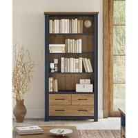 Molly and Milo London Azure Essence Creations - Large Open Bookcase With Drawers