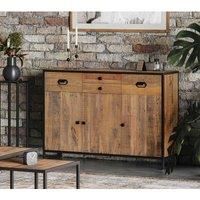 Molly and Milo London Rustic Revival Collection - Sideboard With 3 Doors & 4 Drawers