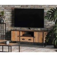 Molly and Milo London Rustic Revival Collection - Large Widescreen Television Cabinet, Brown