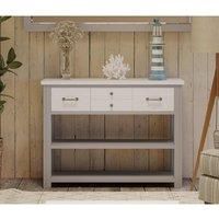 Molly and Milo London Silver Shale - Low Bookcase Console
