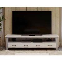 Molly and Milo London Silver Shale - Super Sized Widescreen Television Cabinet, Grey