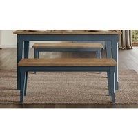 Molly and Milo London Cobalt Crest Collection Dining Bench 130