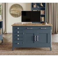 Molly and Milo London Cobalt Crest Collection Hidden Home Office Desk