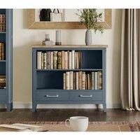 Molly and Milo London Cobalt Crest Collection Low Bookcase