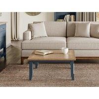 Molly and Milo London Cobalt Crest Collection - Square Open Coffee Table, Blue