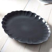 Mm Living Ceramic Scallop Serve Platter Grey