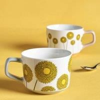 MissPrint Set of 2 Mountain & Feathers Mugs 290ml