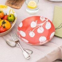 PurerHome x Eden Project Set of 4 Tomatoes Stoneware Pasta Bowls