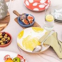 Purer Home X Eden Ceramic Serving Bowl 24Cm, Multi