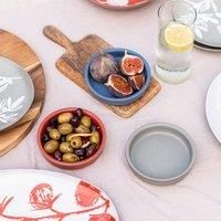 Purer Home X Eden Set Of 3 Ceramic Nibble Bowls 13Cm, Multi