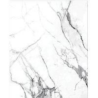 Carrara Marble Glass Kitchen Splashback 600mm X 750mm