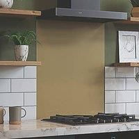 Glass Kitchen Splashback Champagne House Beautiful Sink Cooker Hob Back Panel