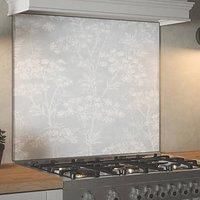 Glass Kitchen Splashback Country Living Meadow Pebble Cooker Hob Back Panel