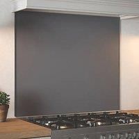 Glass Kitchen Splashback Country Living Storm Grey Matt Adhesive Hob Back Panel