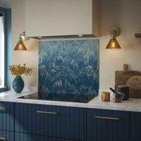 Clarissa Hulse Meadow Grass Blue Splashback 900X750Mm