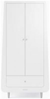 Baby Nursery Wardrobe SnuzKot Skandi Wooden White Soft-close Adjustable