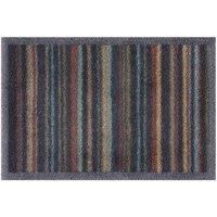 Turtle Mat Design Washable Doormat 40X60Cm Small Multi-grip Charcoal Stripe