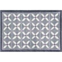 Turtle Mat Design Washable Doormat 40X60Cm Small Multi-grip Flowerfields Grey, Grey