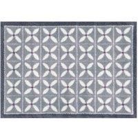 Turtle Mat Design Washable Doormat 60X85Cm Medium Multi-grip Flowerfields Grey, Grey
