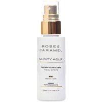 Rose & Caramel Nudity Aqua clear face tanning water MEDIUM/DARK gradual face tanner, best face tan 30ml