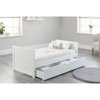 Ickle Bubba Coleby Style Cot Bed with Under Drawer Elephant Love Grey