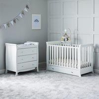 Ickle Bubba Snowdon 2 Piece Furniture Set, includes 4-in-1 Mini Cot Bed & Changing Unit (No Mattress)