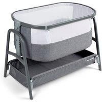 Ickle Bubba Bubba&Me Bedside Crib - Space Grey