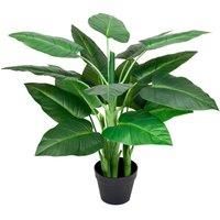 Greenbrokers Artificial Calla Lily Tree In Pot 90Cm/3Ft