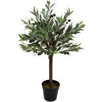 GreenBrokers Olive 5ft (152cm) Premium Quality Artificial Standard Tree, 5 ft