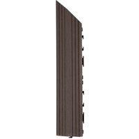 Decko 1 Piece Brown Composite Interlocking Left Edging Tile 37Cm X 7Cm