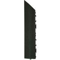 Decko 1 Piece Black Composite Interlocking Left Edging Tile 37Cm X 7Cm