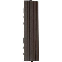 Decko 1 Piece Brown Composite Interlocking Straight Edging Tile 30Cm X 7Cm