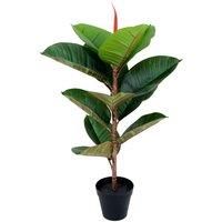 Greenbrokers Artificial Rubber Tree X 13 Leaves 70Cm