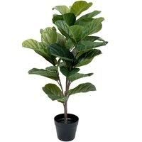 Greenbrokers Artificial Real Touch Fiddleleaf Tree x 33 leaves 93cm