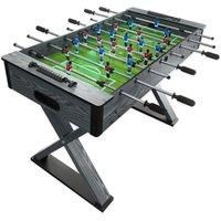 VIAVITO FT400 4ft Kids Football Table Foosball Family Game Indoor 2v2 Multiplayer Soccer Table for Home Games Room; with 4 Balls, 16mm Easy Grip Rods, Ball Return, Slide Scorers & Extra Thick Coating