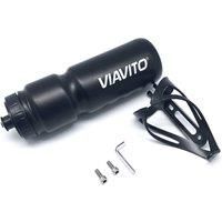 Viavito 750ml Cycling Water Bottle and Bottle Cage Set