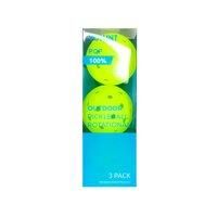 Vollint Outdoor Pickleball Balls - Durable One-Piece Design, 40 Holes, Micro Texture for Spin, Consistent Flight & Bounce - Pack of 3-74mm, 26g - Yellow