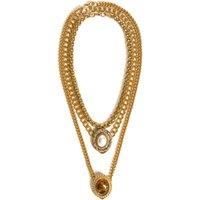 Caramel Vintage Jewellery Women's Gold Romance Triple Necklace Set