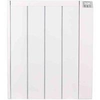 MYLEK Ceramic Panel Heater Radiator Electric with Programmable Digital Timer 1000w - Aluminium Wall Mounted Freestanding Slim White, IP24 Splashproof, LOT 20 Eco Design Energy Efficient (1000W)