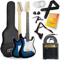 3Rd Avenue 3Rd Avenue 3/4 Size Electric Guitar Pack  Blueburst