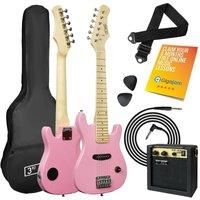 3Rd Avenue 3Rd Avenue Junior Electric Guitar Pack  Pink
