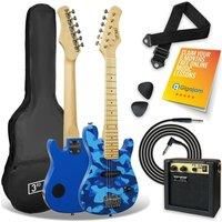 3Rd Avenue 3Rd Avenue Junior Electric Guitar Pack  Blue Camo