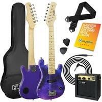 Electric Guitar Junior Kids with Amp, Cable, Gig Bag and Strap - 3rd Avenue
