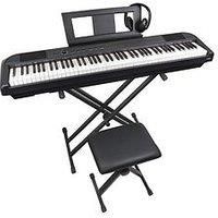 Axus Axd55 88 Note Digital Stage Piano Bundle With Bench, Stand And Headphones