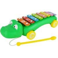 Little Star Crocodile Pull Along Xylophone, Engaging Colourful Walk Along Alligator for Interactive Musical Development