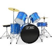 3rd Avenue Full Size Drum Kit - Shine Blue